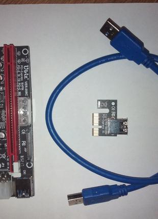 Riser Card USB 3.0 PCI Express 1X к 16x