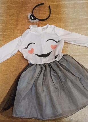 Дитяче карнавальне плаття з обручем 2-4 роки хелловін, плаття ...