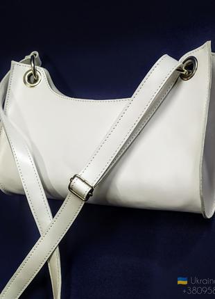 Кожаная женская сумка-клатч /шкіряна жіноча сумка