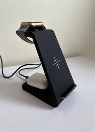 Док-станция 3-в-1 Wireless Charging Station беспроводная зарядка