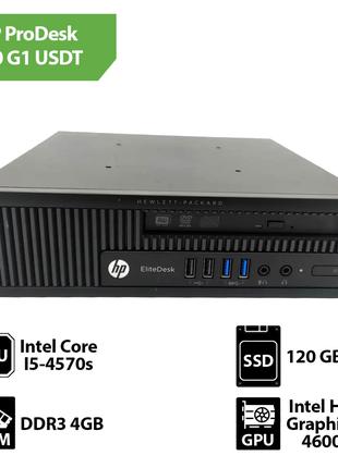 Системный блок HP ProDesk 800 G1 USDT (Core I5-4570s/4GB/SSD 1...
