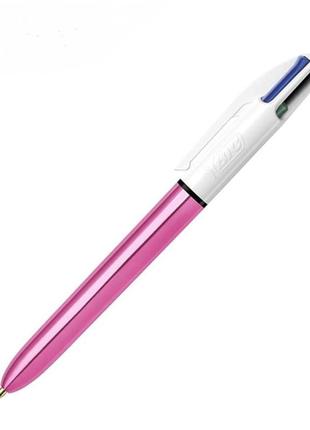 Ручка кулькова автоматична 1,0 мм, 4 кольорі в 1, BIC 4 Colour...