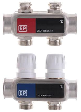 Коллекторный блок с термостат. клапанами EUROPRODUCT EP.S1100-...