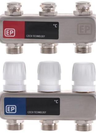 Коллекторный блок с термостат. клапанами EUROPRODUCT EP.S1100-...
