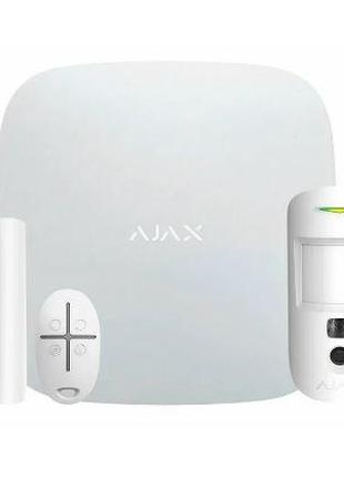 Cигналізація Ajax StarterKit Cam white Комплект охоронної сигн...