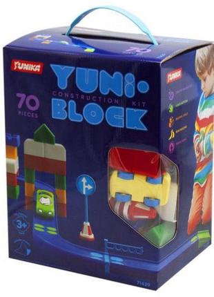 Конструктор YUNI-BLOK в коробці 70 деталей Юніка