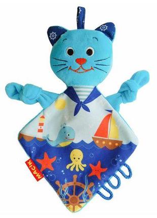 Іграшка м'яконабивна обiймашка Кіт-моряк МС 110604-03