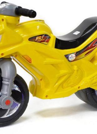 Толокар каталка Мотоцикл 2-х колісний лимонний 501 Оріон