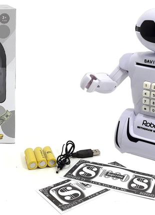 Скарбничка-сейф "Robot Piggy Bank" з кодом в коробці 6688-8 р....
