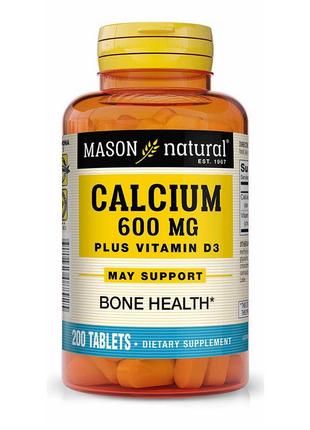 Кальцій 600 мг + вітамін D3, Calcium 600 mg Plus Vitamin D3, M...