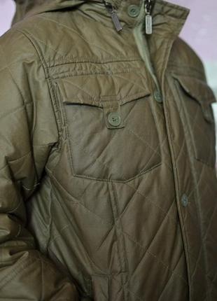 Брендовая стеганая куртка со съемным капюшоном ben sherman 9-1...