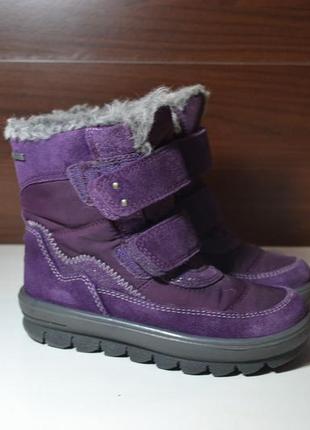 Superfit 27р ботинки зимние кожаные gore-tex на липучках сапожки
