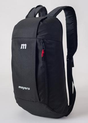 Детский рюкзак Mayers черный унисекс 10L с черной молнией (МВ0...