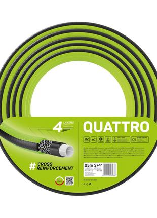 Поливальний чотиришаровий шланг Quattro 3/4" 25м Cellfast