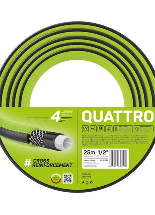 Поливочный четырехслойный шланг Quattro 1/2" 25м Cellfast