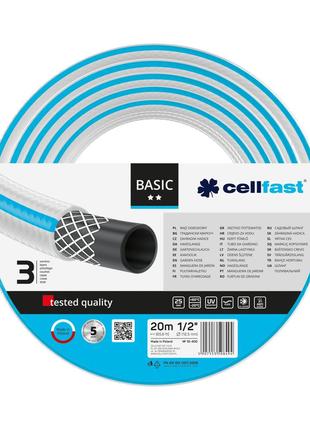 Поливочный трехслойный шланг шланг Basic 1/2'' 20м Cellfast