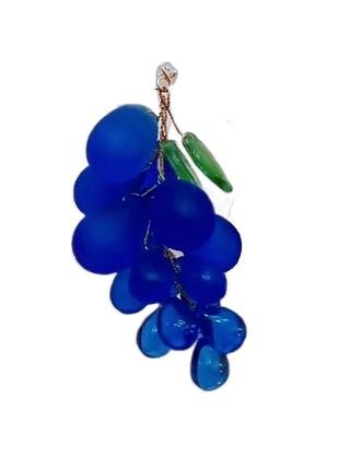 Кришталева підвіска грона винограду синього кольору для люстри...