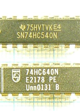 Лот: 7 × 16.77 ₴ 74HC640N dip20 (74HC640) 8 приемопередатчиков