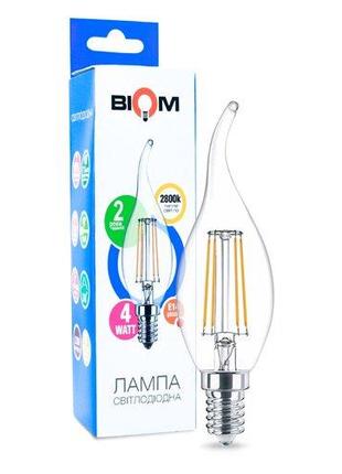 Світлодіодна лампа Biom FL-315 C35 LT 4W E14 2800K свічка на в...