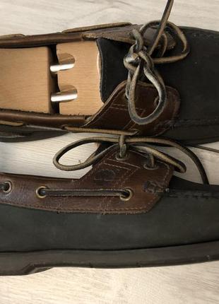 Мужские кожаные туфли (лоферы) timberland (43)