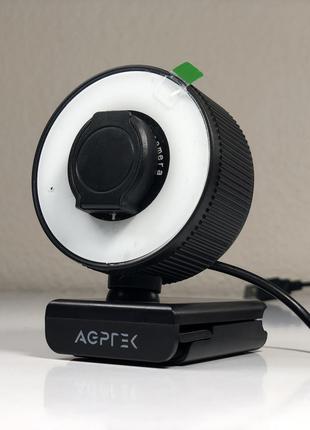 Веб-камера з кільцевою підсвіткою AGPTEK Full HD 1080p