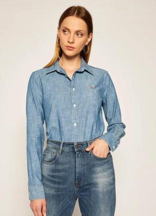 Стильна  джинсова сорочка polo ralph lauren