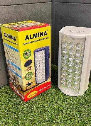 Ліхтар переносний світлодіодний almina dl-2424 (з функцією поверб