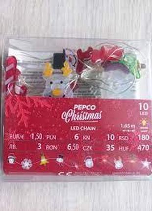 Pepco Christmas новогодняя гирлянда 10 Led лампочек