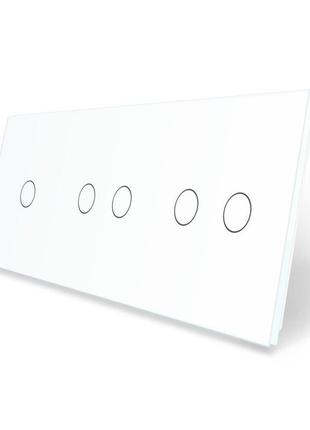 Сенсорная панель для выключателя 5 сенсоров (1-2-2) Livolo бел...
