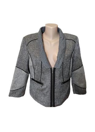 Женский пиджак серый вовна курточка куртка пиджачек