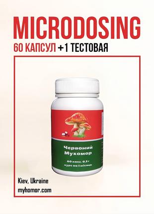 Мухомор Червоний (Amanita Muscaria) капсули 0.3 р. Микродозинг.