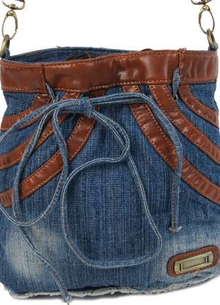 Джинсовая сумка в форме женской юбки Fashion Jeans8057 Синяя