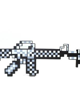 Пиксельный железный автомат Minecraft майнкрафт. Оригинал