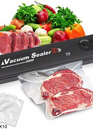 Вакууматор вакуумний пакувальник Vacuum Sealer Black