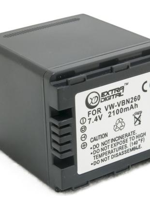 Аккумулятор для Panasonic VW-VBN260, Li-ion, 2100 mAh (BDP2594...