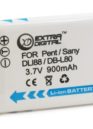 Аккумулятор для Sanyo DB-L80, Li-ion, 900 mAh (BDS2638) – Extr...