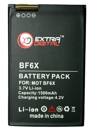 Аккумулятор для Motorola BF6X 1500 mAh - DV00DV6135 – ExtraDig...