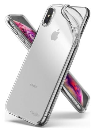 Чехол для Apple iPhone XS Max (Clear) (Slot card case+Lanyard ...