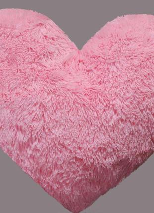 Плюшевая игрушка Mister Medved Подушка-сердце Розовая 30 см