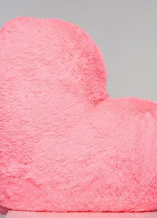 Плюшевая игрушка Mister Medved Подушка-сердце Розовая 50 см