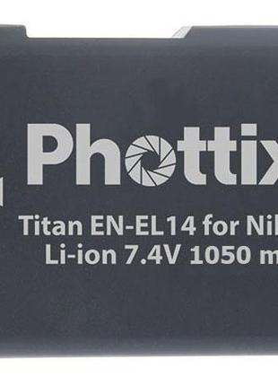 Аккумулятор Phottix EN-EL14 Titan Premium Chip