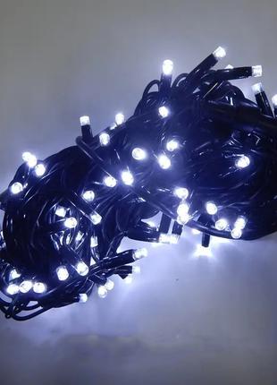 Гирлянда уличная Нить 200 LED, холодный белый немигающий, 20м,...