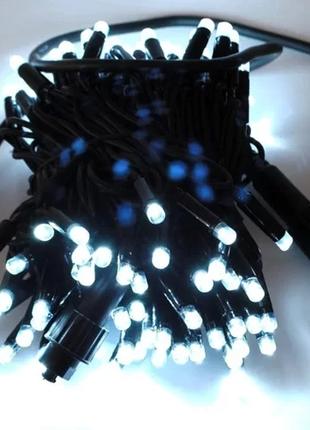 Гирлянда уличная Нить 120 LED FLASH, холодный белый мигающий, ...