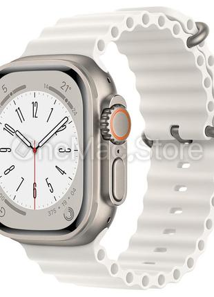 Ремешок Apple Ocean Band для Apple Watch 49mm Ultra (белый/white)