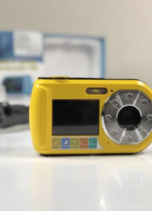 Водонепроникна камера для підводного плавання, 2 екрани, 24мп