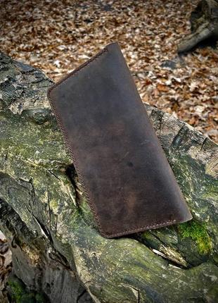 Шкіряний гаманець коричневого кольору