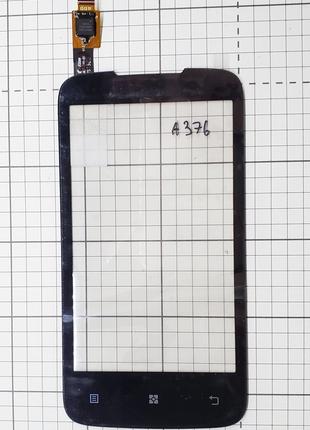 Тачскрин Lenovo A376 сенсор для телефона черный
