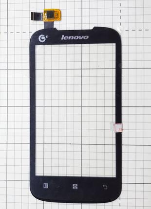 Тачскрин Lenovo A308t сенсор для телефона черный