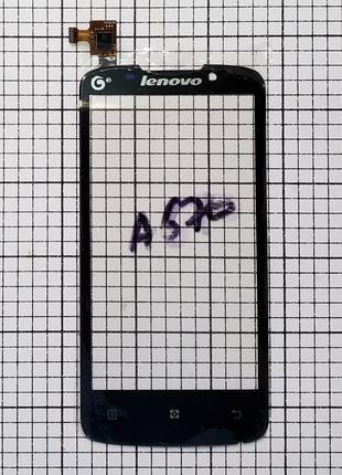 Тачскрин Lenovo A670t сенсор для телефона черный