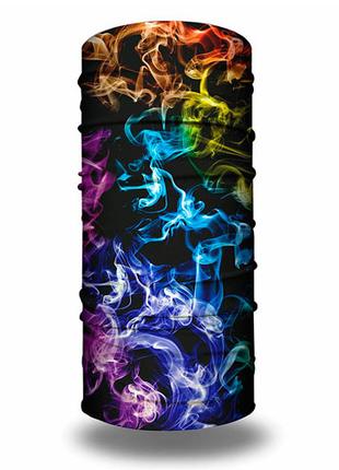 Бафф бандана-трансформер, шарф из микрофибры, 28 цветной дым